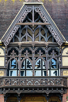 Gothic Revival Architecture Facade Wall Art