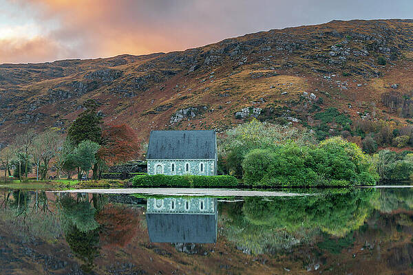 Sunset Photograph - Gougane Barra At Sunset, Co Cork by Adrian Hendroff