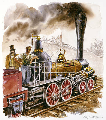 Painting - Gowan And Marx Locomotive by John Swatsley