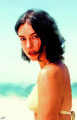 Woman Digital Art - Gracie Abrams Dances On Boyfriend Paul Mescal's Shoulders by Gradify Creations