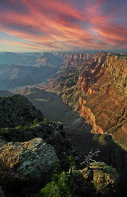 Sky Wall Art featuring the photograph Grand Canyon Fire Sky by Jim Carlen