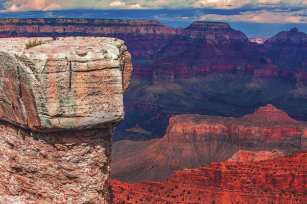 Canyon Photograph - Grand Canyon Layers, Mather Point, Arizona by Abbie Warnock