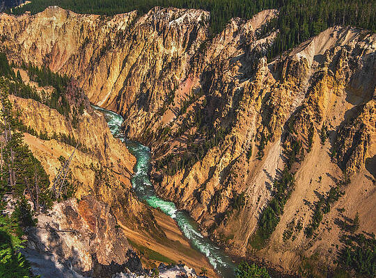 Landscape Photograph - Grand Canyon Of The Yellowstone, Wyoming by Abbie Warnock