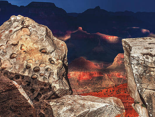 Canyon Photograph - Grand Canyon Rocks, Arizona by Abbie Warnock