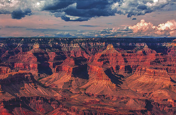 Wall Art featuring the photograph Grand Canyon Shadows, Arizona by Abbie Warnock