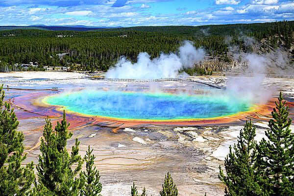 Wall Art featuring the photograph Grand Prismatic Focus by William D Briscoe