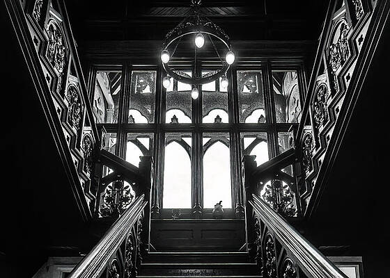 Grand Gothic Staircase Wall Art