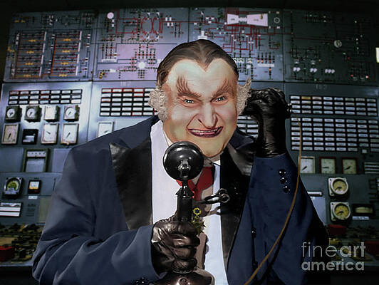 Funny Wall Art featuring the digital art Grandpa On The Phone by Franchi Torres