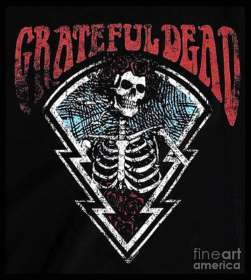 Wall Art featuring the digital art Grateful Dead Vintage by Kirania Finest