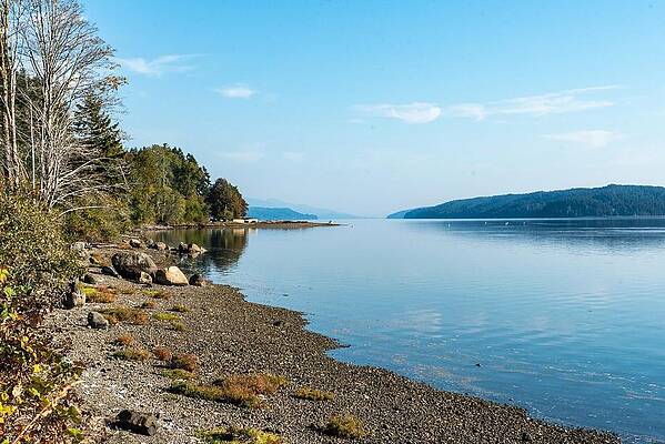 Beach Photograph - Gravel Beach On Hood Canal by Tom Cochran