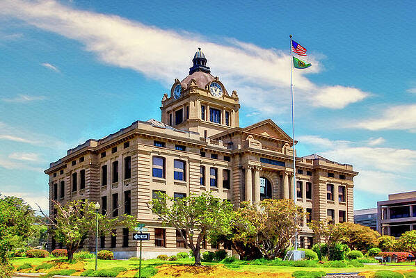 Nature Wall Art featuring the photograph Grays Harbor County Court House, Washington State by Tatiana Travelways