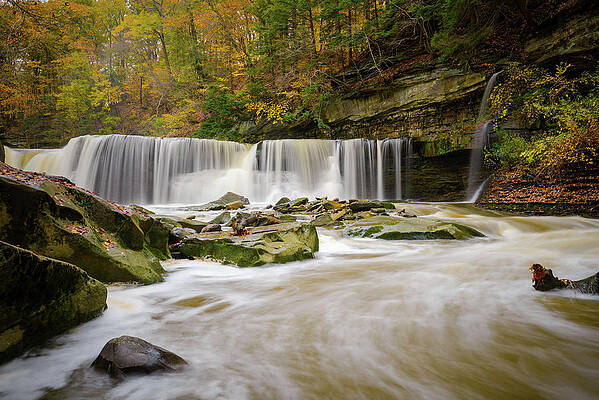 Wall Art featuring the photograph Great Falls Of Tinkers Creek by Steve L'Italien