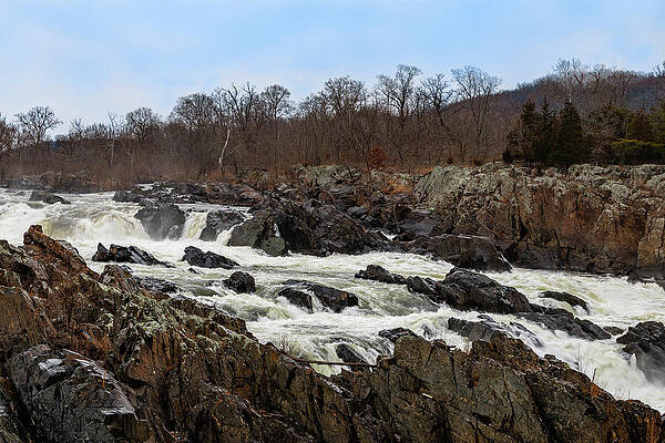 Virginia Photograph - Great Falls Rush by David Fountain