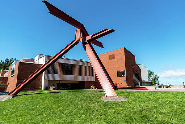 May Photograph - Great Orange Tripod At WWU by Tom Cochran