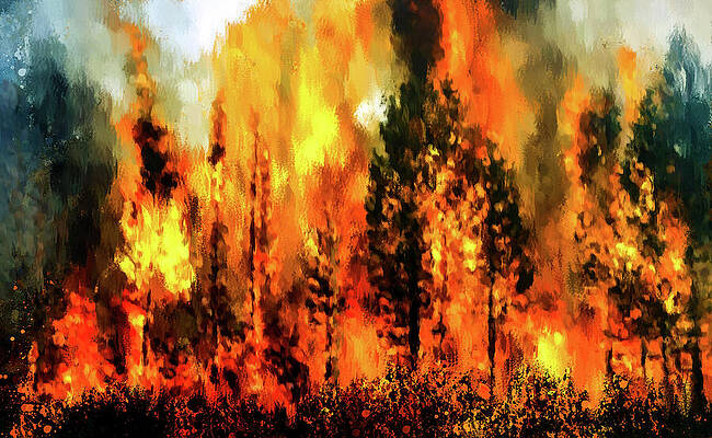 Greater Los Angeles Wildfires Print