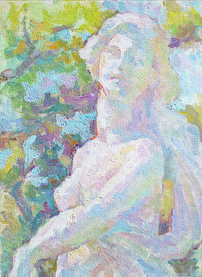 Wall Art featuring the painting Greek Goddess Autumn by Srishti Wilhelm