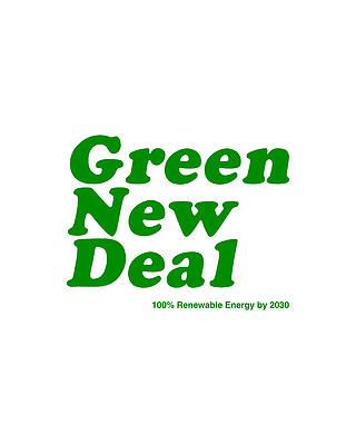 New Digital Art - Green New Deal by Flippin Sweet Gear