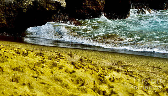 Wall Art featuring the photograph Green Sand Beach Hawaii by Debra Banks