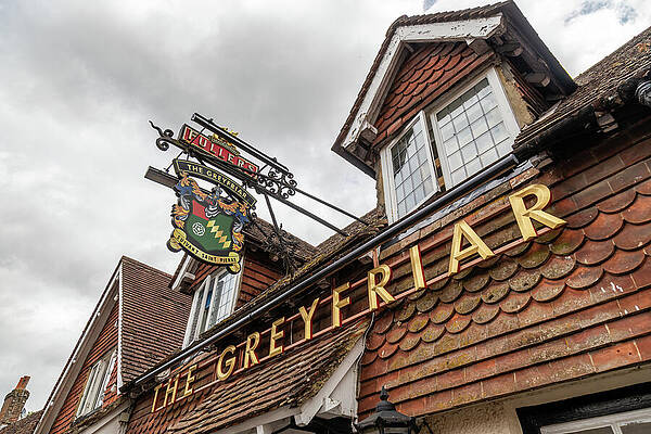 Wall Art featuring the photograph Greyfriar Pub by Shirley Mitchell