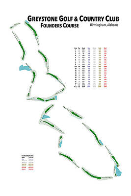 Golf Wall Art featuring the digital art Greystone Golf And Country Club - Founders Course by Flop Shot Studio