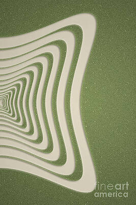 Geometric Digital Art - Groovy Vibes No2 by Ema Paraschiv