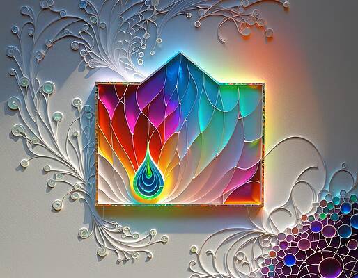 Intricate Wall Art featuring the digital art Growing Connections by Eris And AI