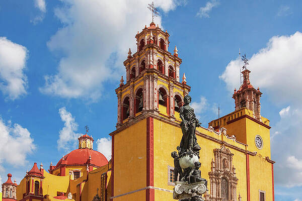 Wall Art featuring the photograph Guanajuato Basilica by Tatiana Travelways