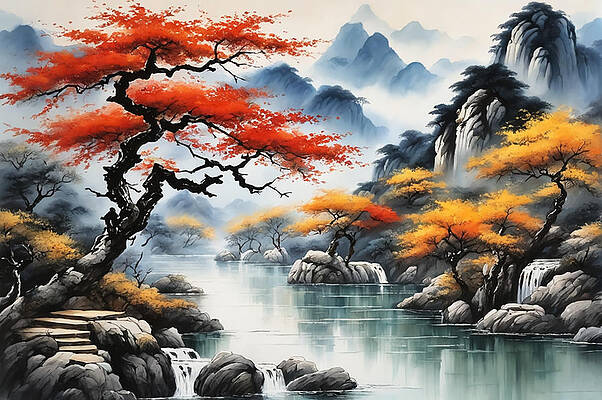 Digital Art - Guangxi Province by The Luxury Art Collection