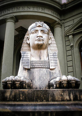 Wall Art featuring the photograph Guardian Sphinx by Steven Nelson