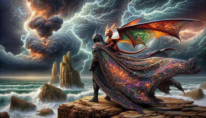 Majestic Wall Art featuring the photograph Guardians Of The Storm-Wrought Shore by Bill and Linda Tiepelman