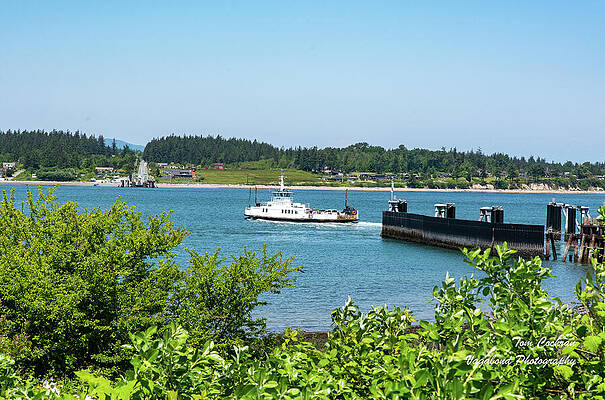 2023 Photograph - Guemes Channel Ferry And Dock by Tom Cochran