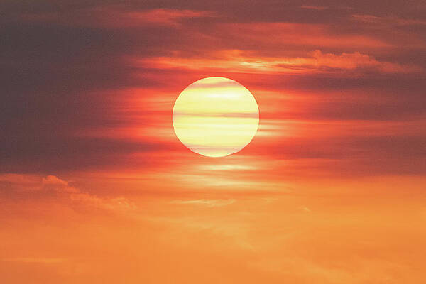 Color Image Wall Art featuring the photograph Gulf Sunset by Michael Warren