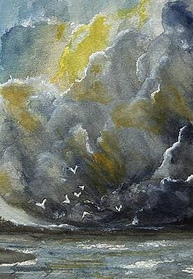 Dramatic Sky with Storm Clouds Painting