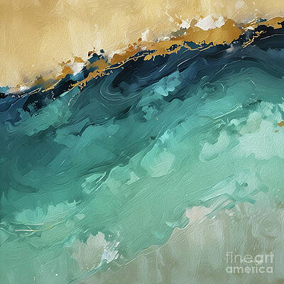 Wall Art featuring the painting Habakkuk 2 14. Waves Of Grace by Mark Lawrence