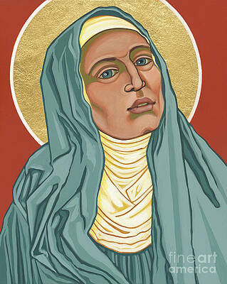 Wall Art featuring the painting Hadewijch Of Brabant 322 by William Hart McNichols