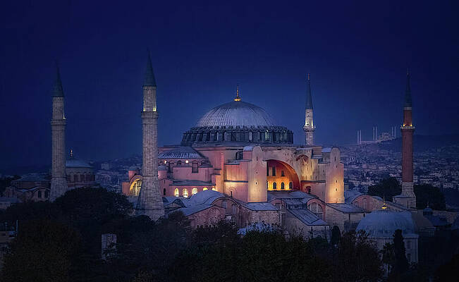 Wall Art featuring the photograph Hagia Sophia Istanbul by Rebecca Herranen