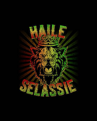 Haile Selassie Jah Rastafari Print