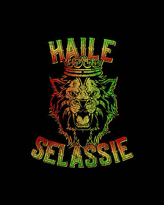 Of Digital Art - Haile Selassie Rastafari Reggae by Flippin Sweet Gear