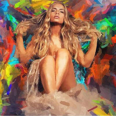 Painting - Hair Delight by Gary Arnold