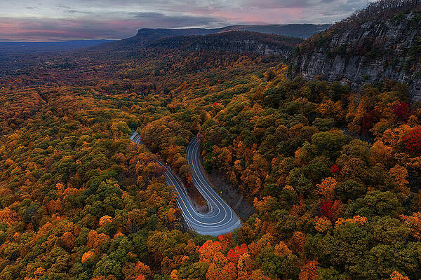 Hairpin Over The Gunk Ridge Print