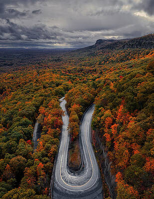 Hairpin Over The Shawangunk Ridge Print