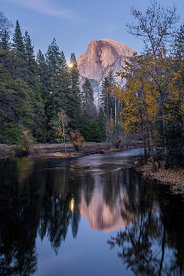 California Wall Art featuring the photograph Half Dome Reflection by Diane Moller