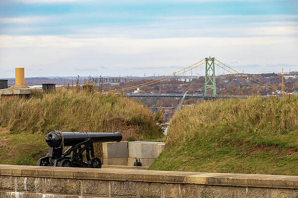 Historic Cannon View of Bridge Wall Art