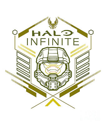 Wall Art featuring the digital art Halo Spartan Infinite Soldier Squad Emblem by Kirania Finest