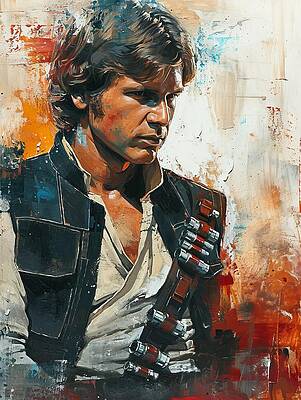 Han Solo Portrait Painting