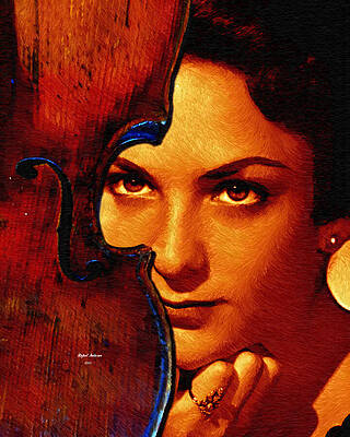 Wall Art featuring the painting Happy Birthday ViVa - A True Soul Artist by Rafael Salazar