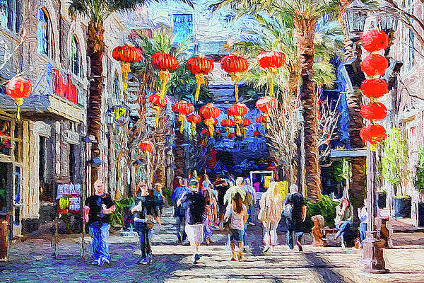 Mixed Media - Happy Chinese New Year Day Las Vegas by Tatiana Travelways