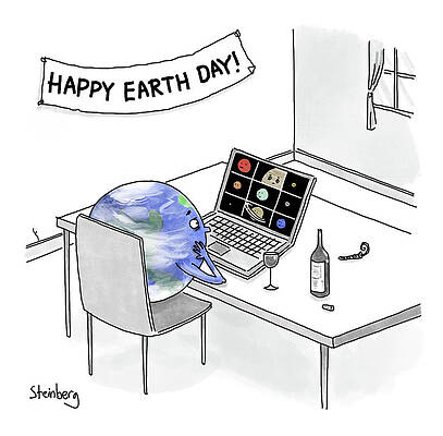 Earth Celebrates Earth Day Drawing