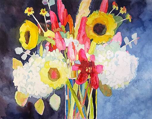Happy Painting - Happy Flowers by Grant Nixon