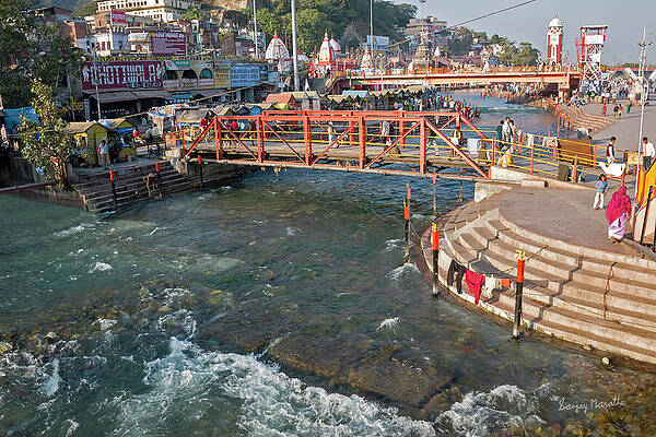 Water Wall Art featuring the photograph Har-Ki-Pauri-2, Haridwar by Sanjay Marathe